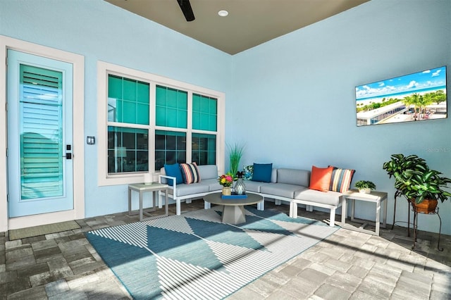 view of patio / terrace with an outdoor hangout area