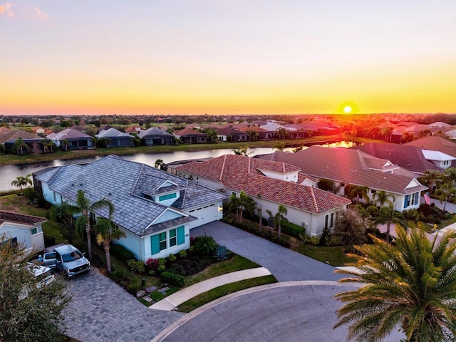 drone / aerial view featuring a residential view