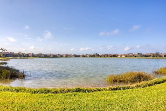 view of water feature featuring a residential view