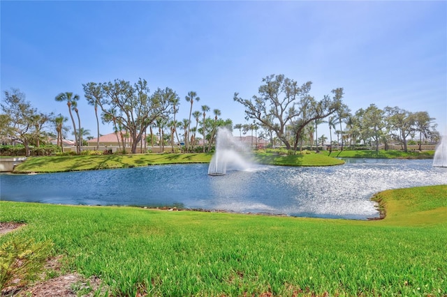 view of water feature