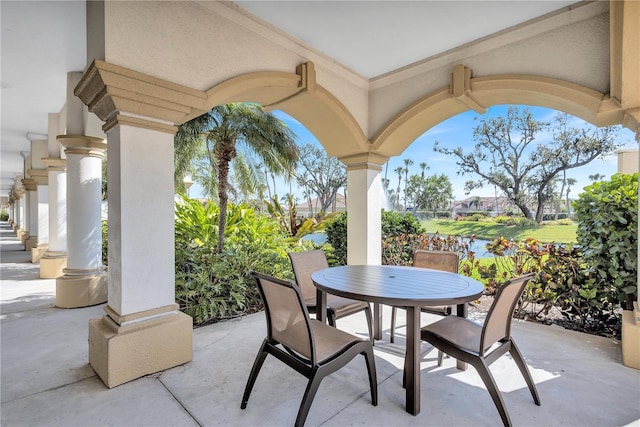 view of patio / terrace with outdoor dining space