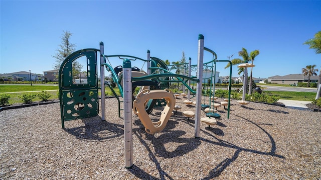 view of community jungle gym