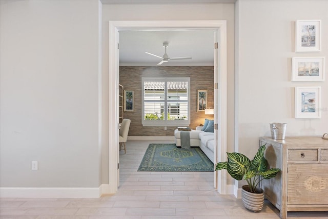 interior space with baseboards