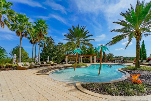 community pool featuring a patio