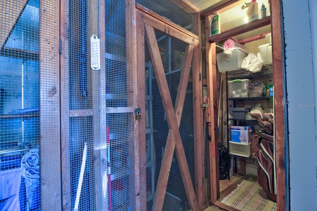 view of storage room