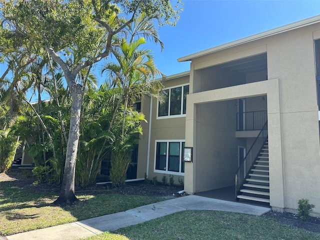 view of property with stairs