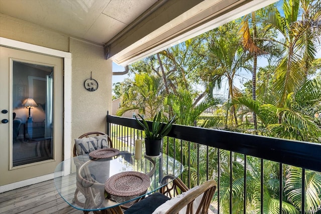 view of balcony