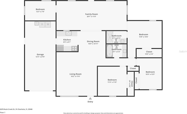 2678 Rock Creek Dr, Port Charlotte, FL 33948 - view of home floor plan