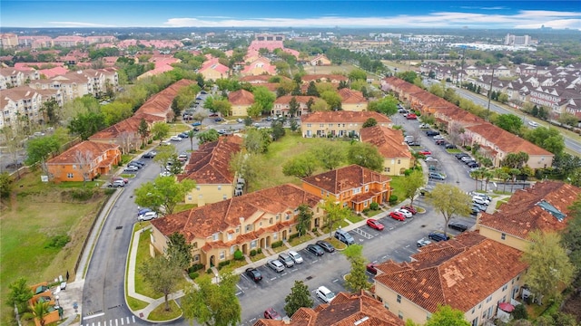 bird's eye view featuring a residential view