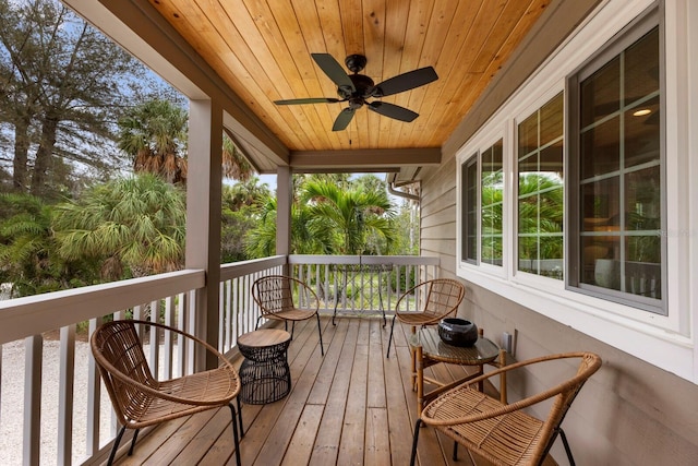 807 S Bay Blvd, Anna Maria, FL 34216 - porch with ceiling fan