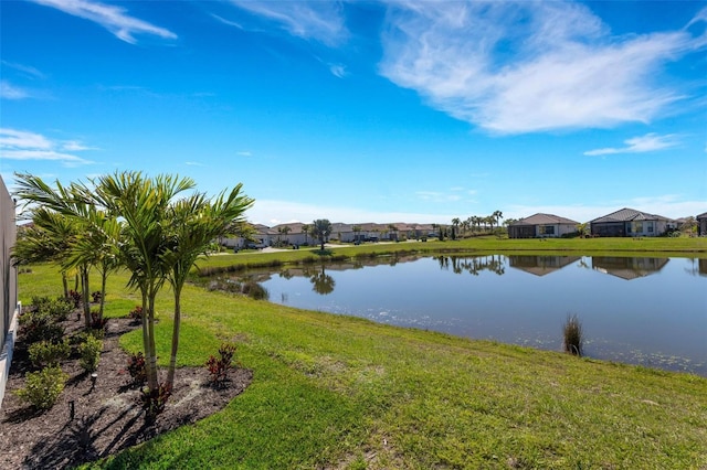 property view of water featuring a residential view