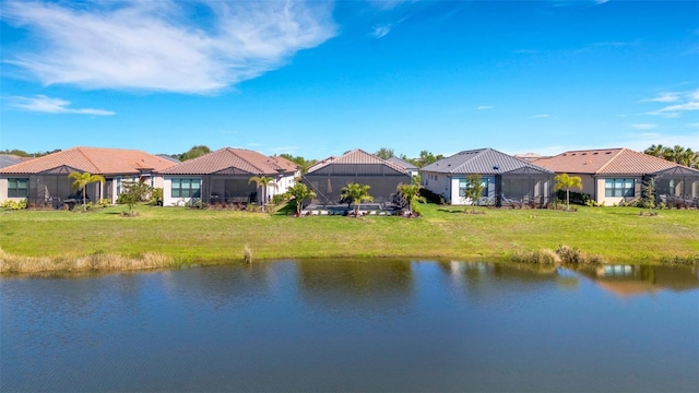 water view with a residential view