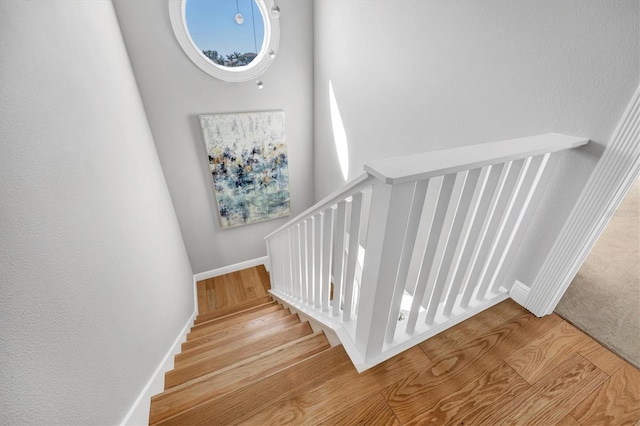 810 Siesta Dr, Sarasota, FL 34242 - stairs featuring wood finished floors and baseboards