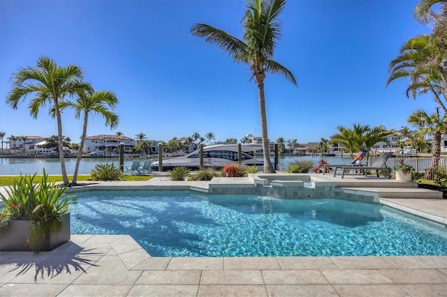 810 Siesta Dr, Sarasota, FL 34242 - outdoor pool featuring a water view