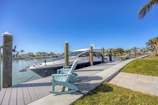 810 Siesta Dr, Sarasota, FL 34242 - dock area featuring a water view