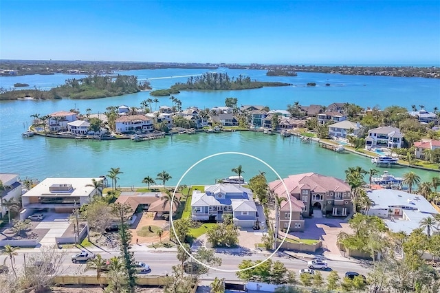 810 Siesta Dr, Sarasota, FL 34242 - aerial view of residential area with a large body of water