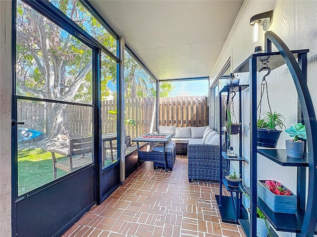 view of sunroom / solarium