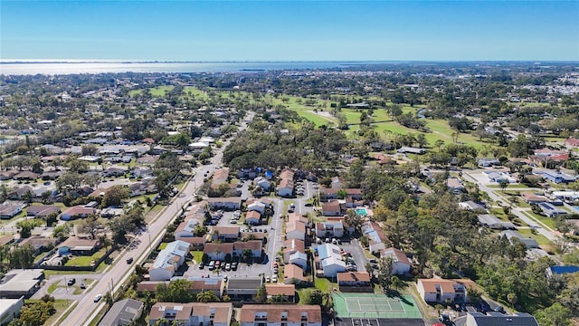 drone / aerial view with a residential view