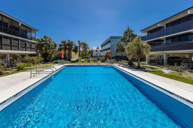 pool featuring a residential view