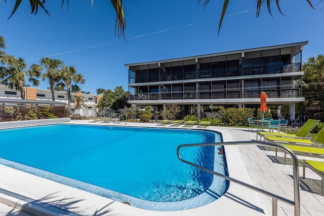 pool featuring a patio