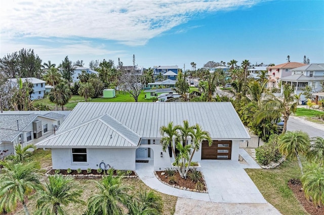 drone / aerial view featuring a residential view