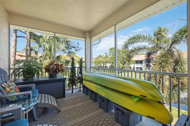 view of sunroom / solarium