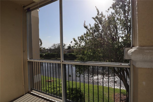 view of balcony