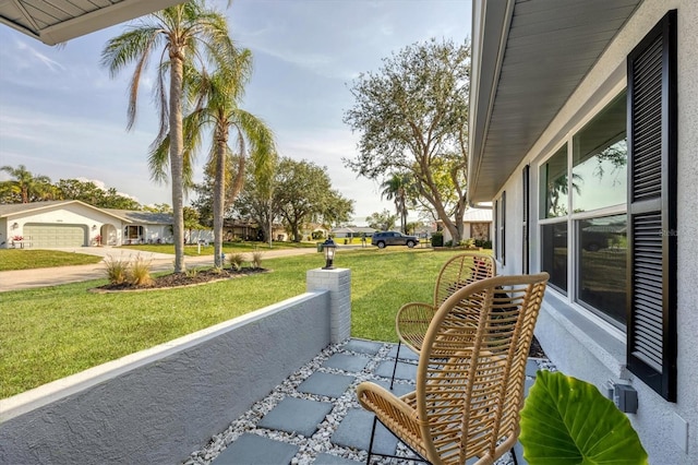 view of patio / terrace with a residential view