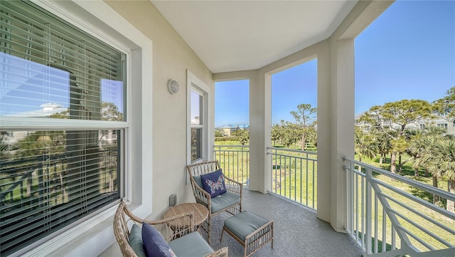 view of balcony