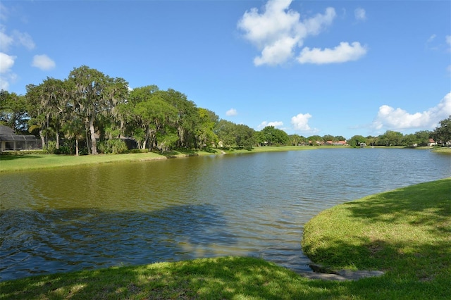 view of water feature