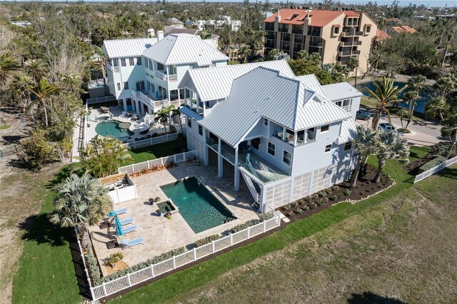137 Big Pass Ln, Sarasota, FL 34242 - birds eye view of property featuring a residential view