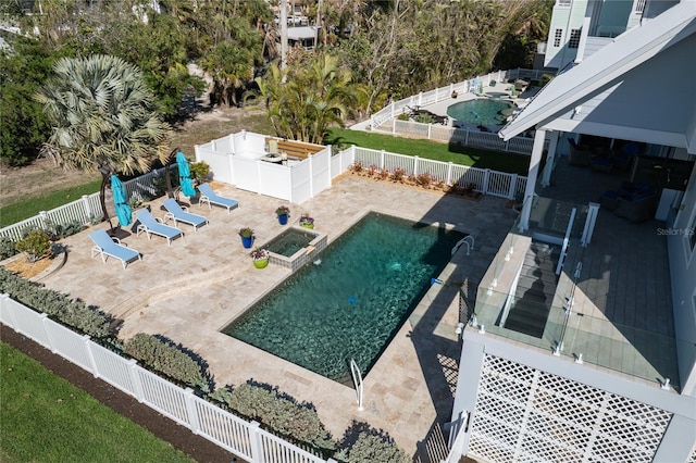 137 Big Pass Ln, Sarasota, FL 34242 - view of pool with a fenced backyard, a patio, and a fenced in pool