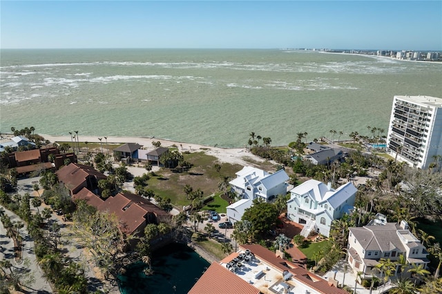 137 Big Pass Ln, Sarasota, FL 34242 - drone / aerial view featuring a residential view and a water view