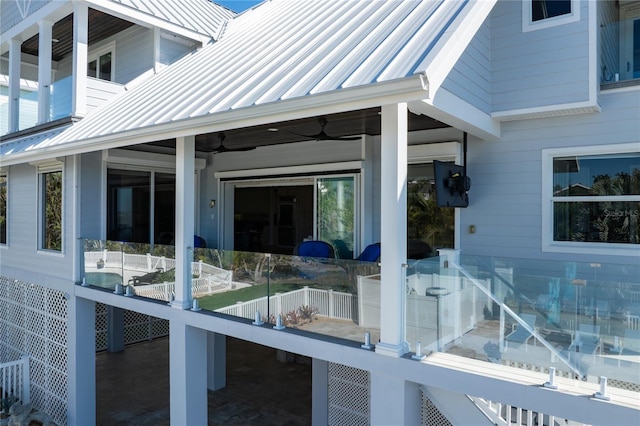 137 Big Pass Ln, Sarasota, FL 34242 - exterior space with a ceiling fan