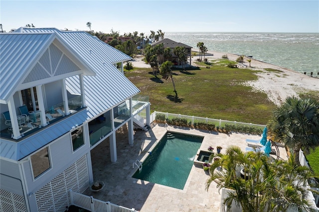 137 Big Pass Ln, Sarasota, FL 34242 - exterior space featuring a water view