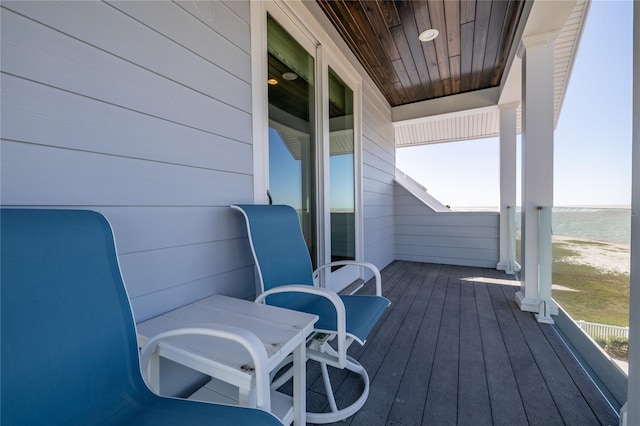 137 Big Pass Ln, Sarasota, FL 34242 - view of wooden deck