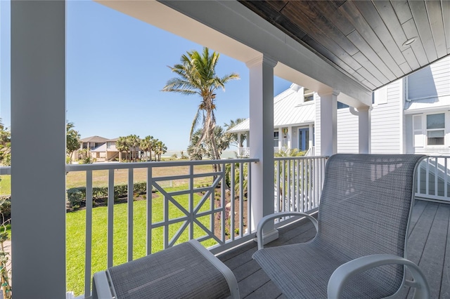 137 Big Pass Ln, Sarasota, FL 34242 - balcony featuring a residential view