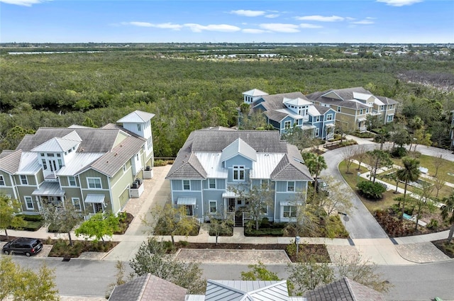 aerial view featuring a residential view