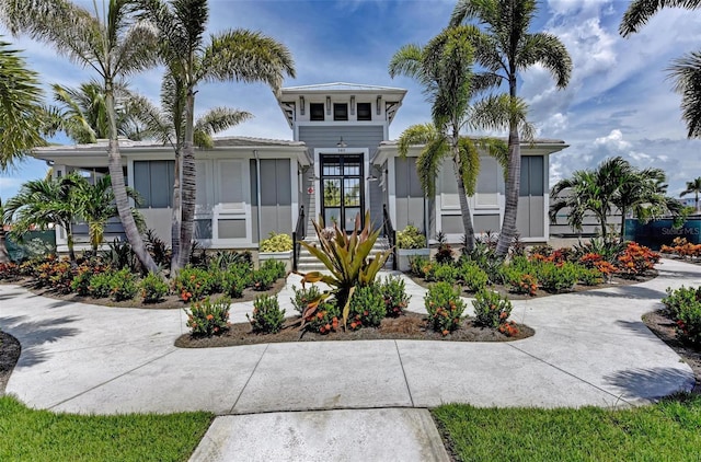 view of front of house with french doors