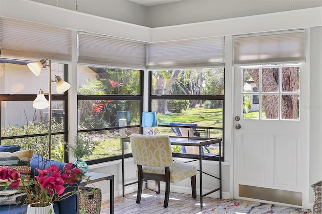 view of sunroom / solarium