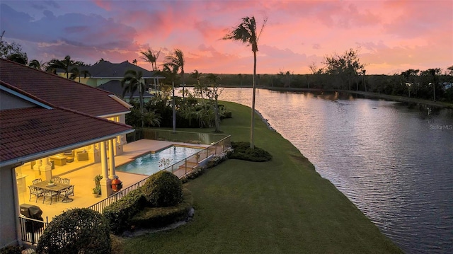 property view of water