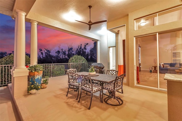 view of patio / terrace featuring outdoor dining space