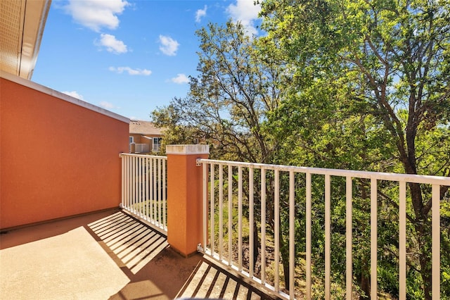 view of balcony