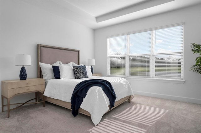 bedroom featuring baseboards and carpet floors