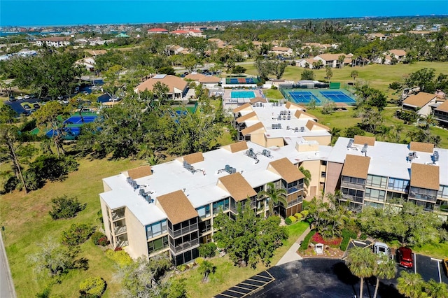 drone / aerial view featuring a residential view