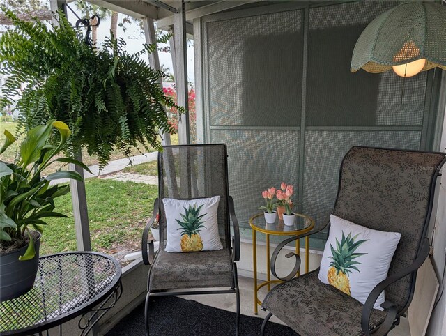 sunroom featuring a wealth of natural light