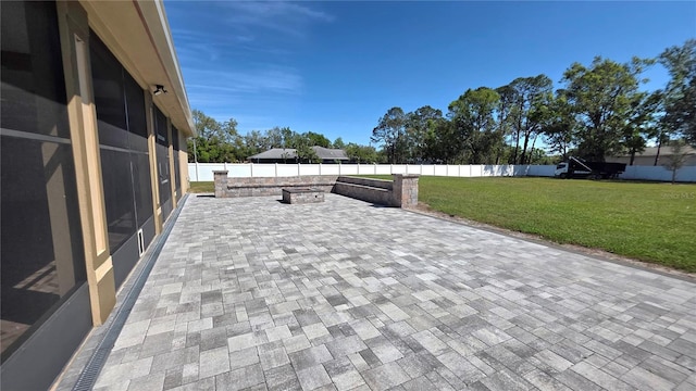 view of patio / terrace featuring a fenced backyard