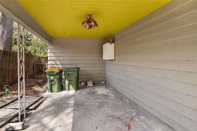 view of patio / terrace with fence