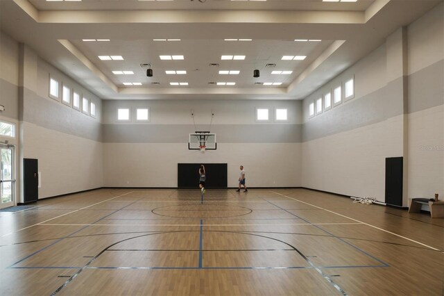 view of sport court with community basketball court