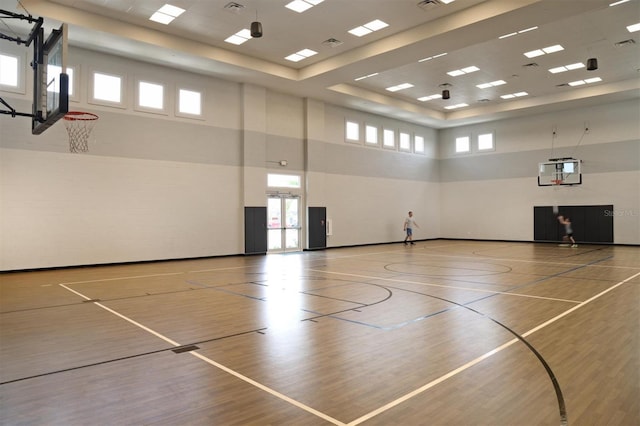 view of basketball court featuring community basketball court